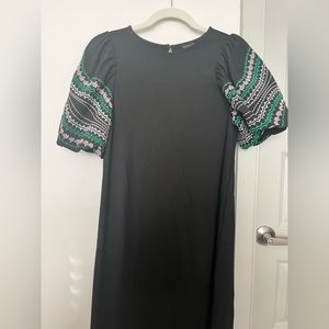 Puff sleeve tshirt dress